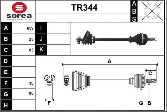 Sera TR344 - Pogonska osovina www.molydon.hr