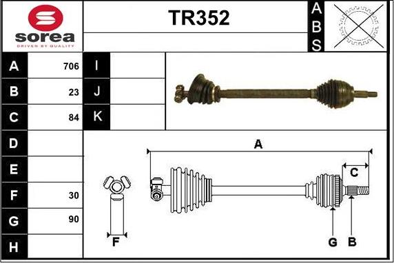 Sera TR352 - Pogonska osovina www.molydon.hr