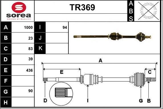 Sera TR369 - Pogonska osovina www.molydon.hr