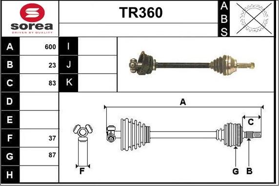 Sera TR360 - Pogonska osovina www.molydon.hr