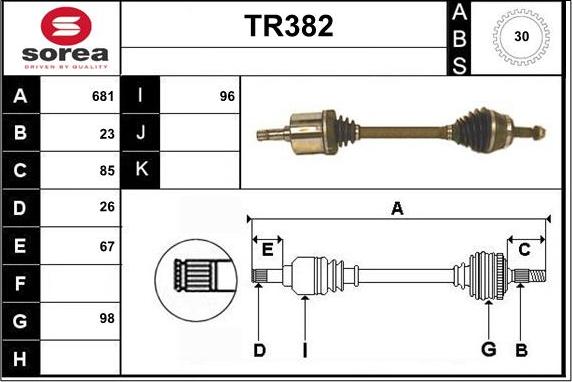 Sera TR382 - Pogonska osovina www.molydon.hr