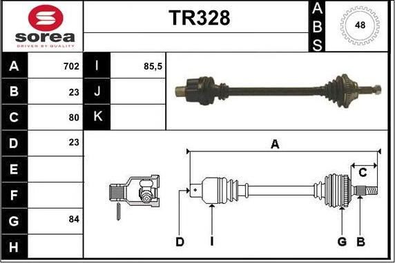 Sera TR328 - Pogonska osovina www.molydon.hr