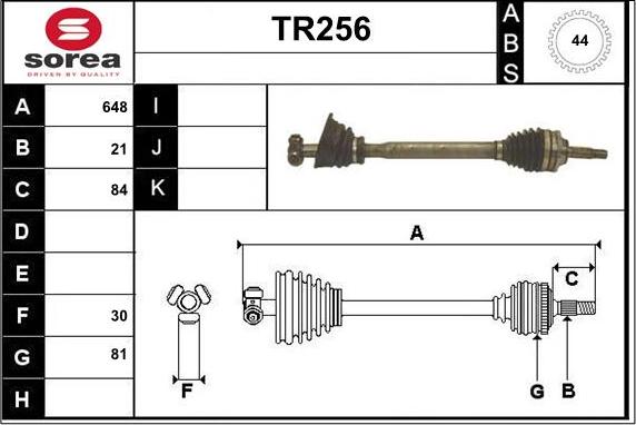 Sera TR256 - Pogonska osovina www.molydon.hr