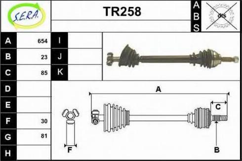 Sera TR258 - Pogonska osovina www.molydon.hr