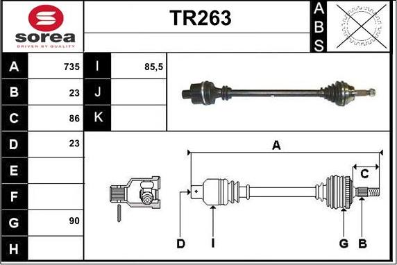 Sera TR263 - Pogonska osovina www.molydon.hr