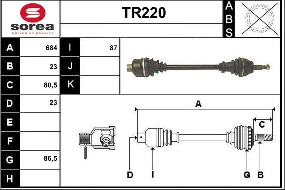 Sera TR220 - Pogonska osovina www.molydon.hr