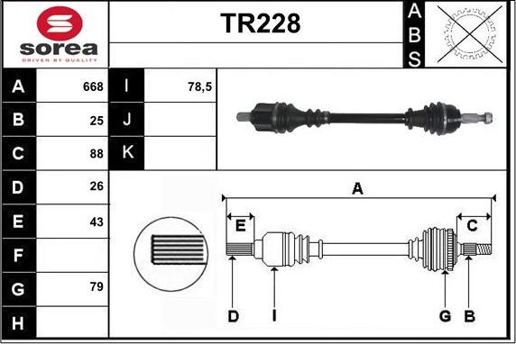 Sera TR228 - Pogonska osovina www.molydon.hr