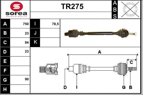 Sera TR275 - Pogonska osovina www.molydon.hr