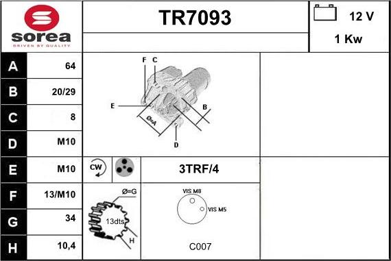 Sera TR7093 - Starter www.molydon.hr