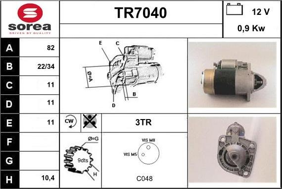 Sera TR7040 - Starter www.molydon.hr