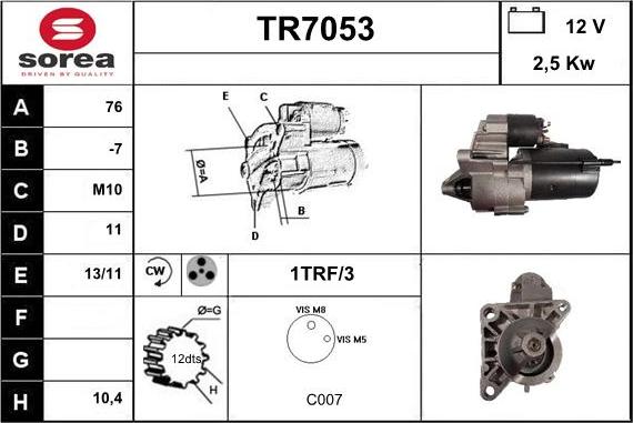 Sera TR7053 - Starter www.molydon.hr