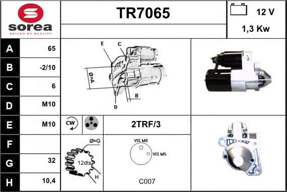 Sera TR7065 - Starter www.molydon.hr