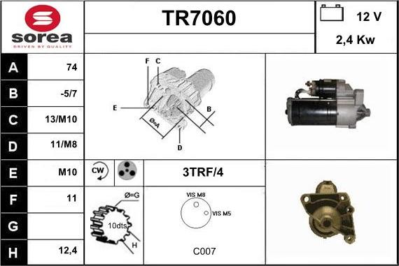 Sera TR7060 - Starter www.molydon.hr