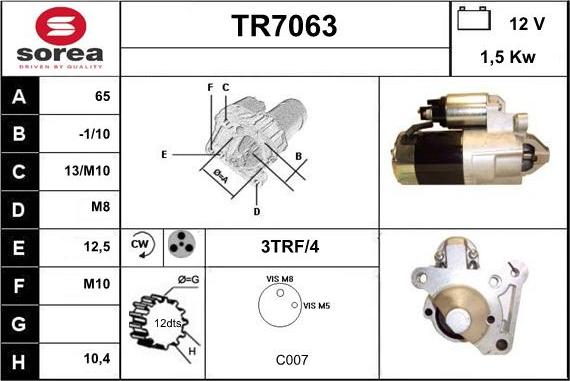 Sera TR7063 - Starter www.molydon.hr