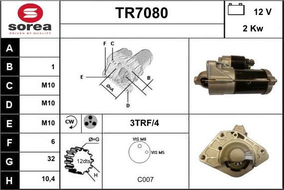 Sera TR7080 - Starter www.molydon.hr