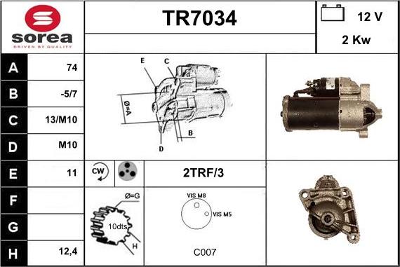 Sera TR7034 - Starter www.molydon.hr