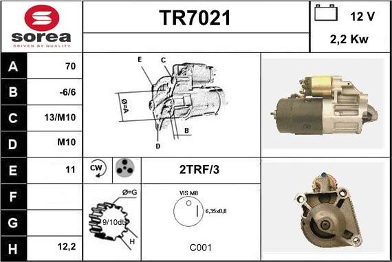 Sera TR7021 - Starter www.molydon.hr