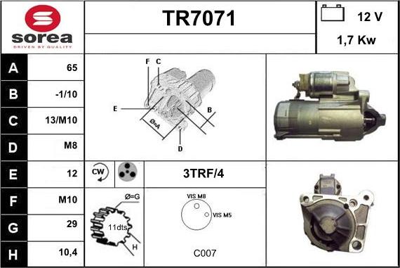 Sera TR7071 - Starter www.molydon.hr