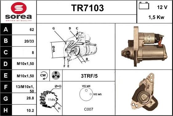 Sera TR7103 - Starter www.molydon.hr