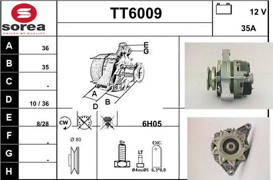 Sera TT6009 - Alternator www.molydon.hr