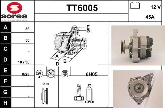 Sera TT6005 - Alternator www.molydon.hr