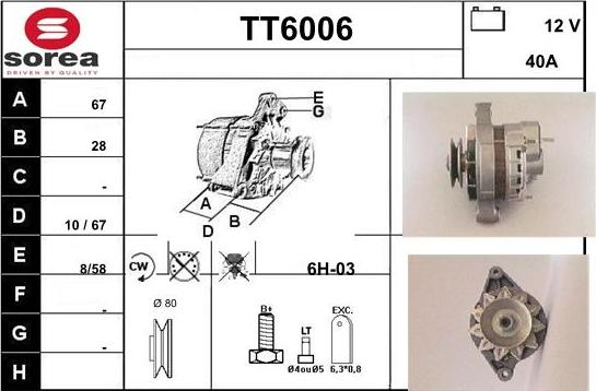 Sera TT6006 - Alternator www.molydon.hr