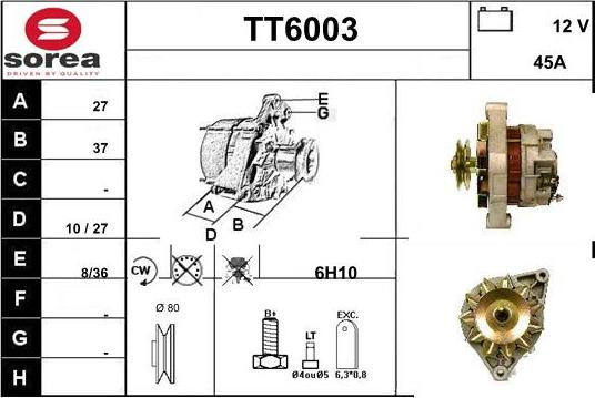 Sera TT6003 - Alternator www.molydon.hr