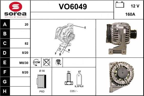 Sera VO6049 - Alternator www.molydon.hr