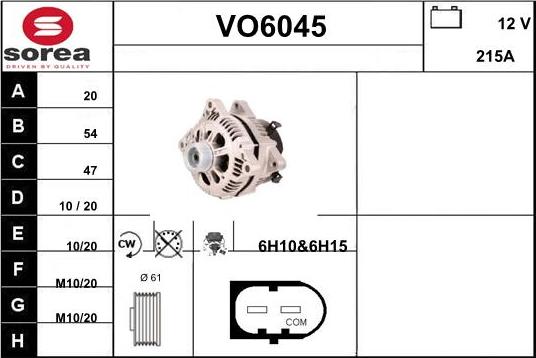 Sera VO6045 - Alternator www.molydon.hr