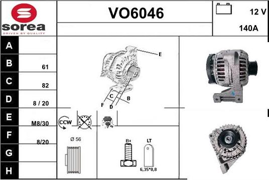 Sera VO6046 - Alternator www.molydon.hr