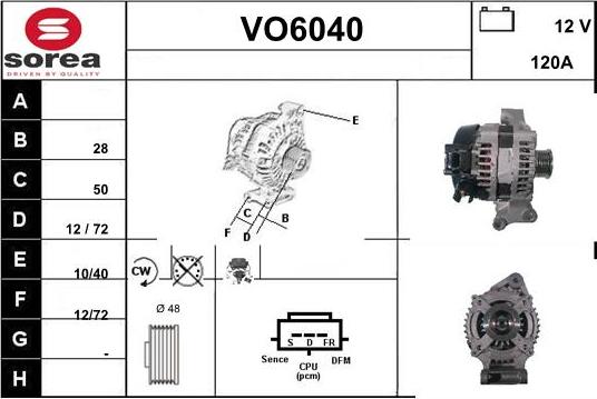 Sera VO6040 - Alternator www.molydon.hr