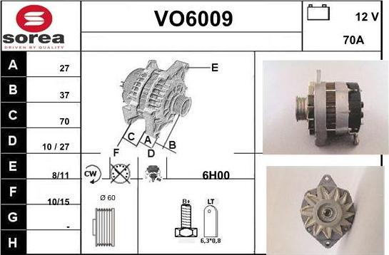 Sera VO6009 - Alternator www.molydon.hr