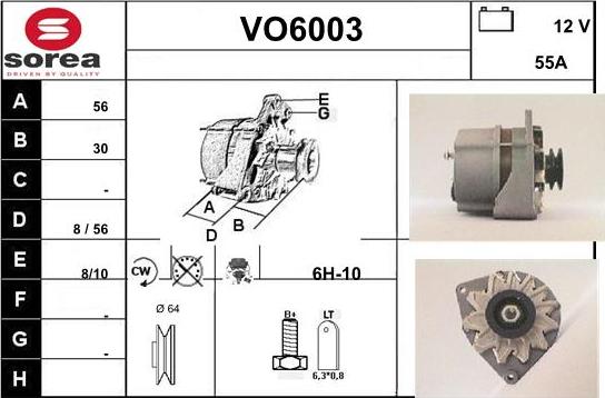 Sera VO6003 - Alternator www.molydon.hr