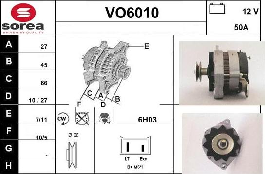 Sera VO6010 - Alternator www.molydon.hr