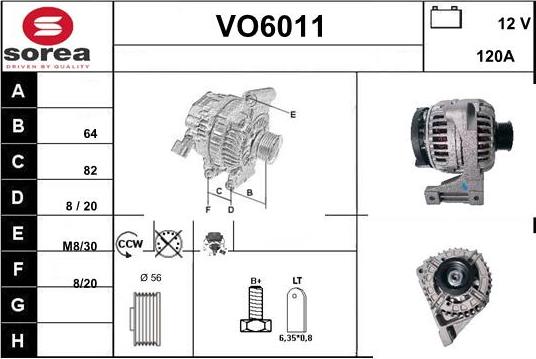 Sera VO6011 - Alternator www.molydon.hr