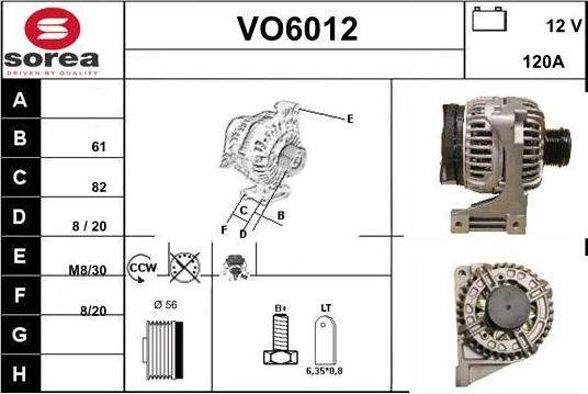 Sera VO6012 - Alternator www.molydon.hr