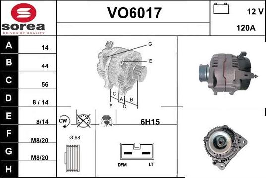 Sera VO6017 - Alternator www.molydon.hr