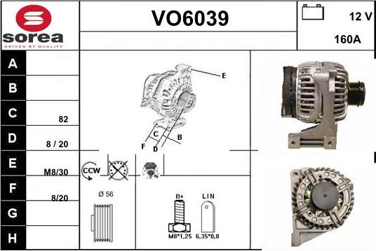 Sera VO6039 - Alternator www.molydon.hr