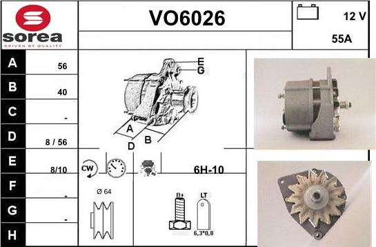 Sera VO6026 - Alternator www.molydon.hr