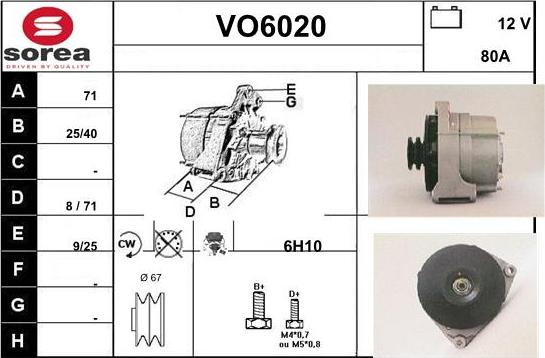 Sera VO6020 - Alternator www.molydon.hr