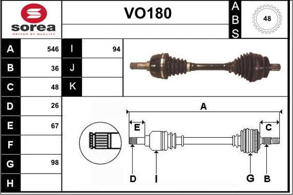 Sera VO180 - Pogonska osovina www.molydon.hr