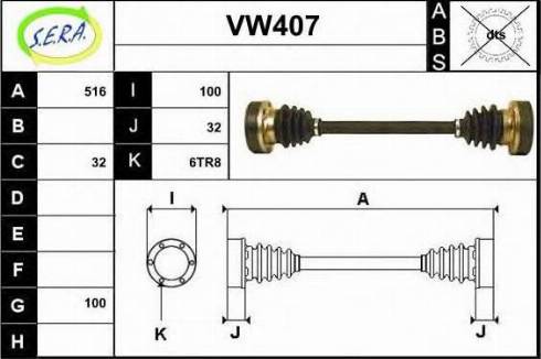 Sera VW407 - Pogonska osovina www.molydon.hr