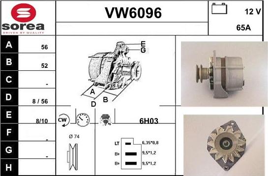 Sera VW6096 - Alternator www.molydon.hr