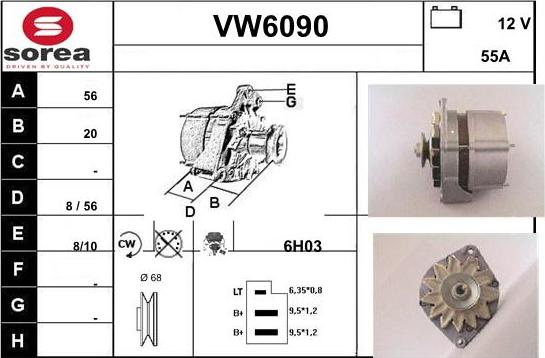 Sera VW6090 - Alternator www.molydon.hr