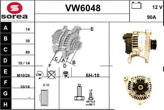 Sera VW6048 - Alternator www.molydon.hr