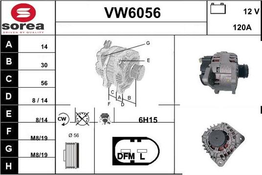 Sera VW6056 - Alternator www.molydon.hr
