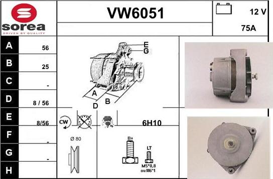 Sera VW6051 - Alternator www.molydon.hr