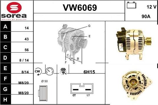 Sera VW6069 - Alternator www.molydon.hr