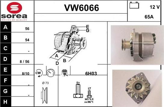 Sera VW6066 - Alternator www.molydon.hr