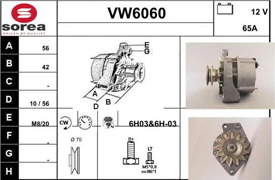 Sera VW6060 - Alternator www.molydon.hr